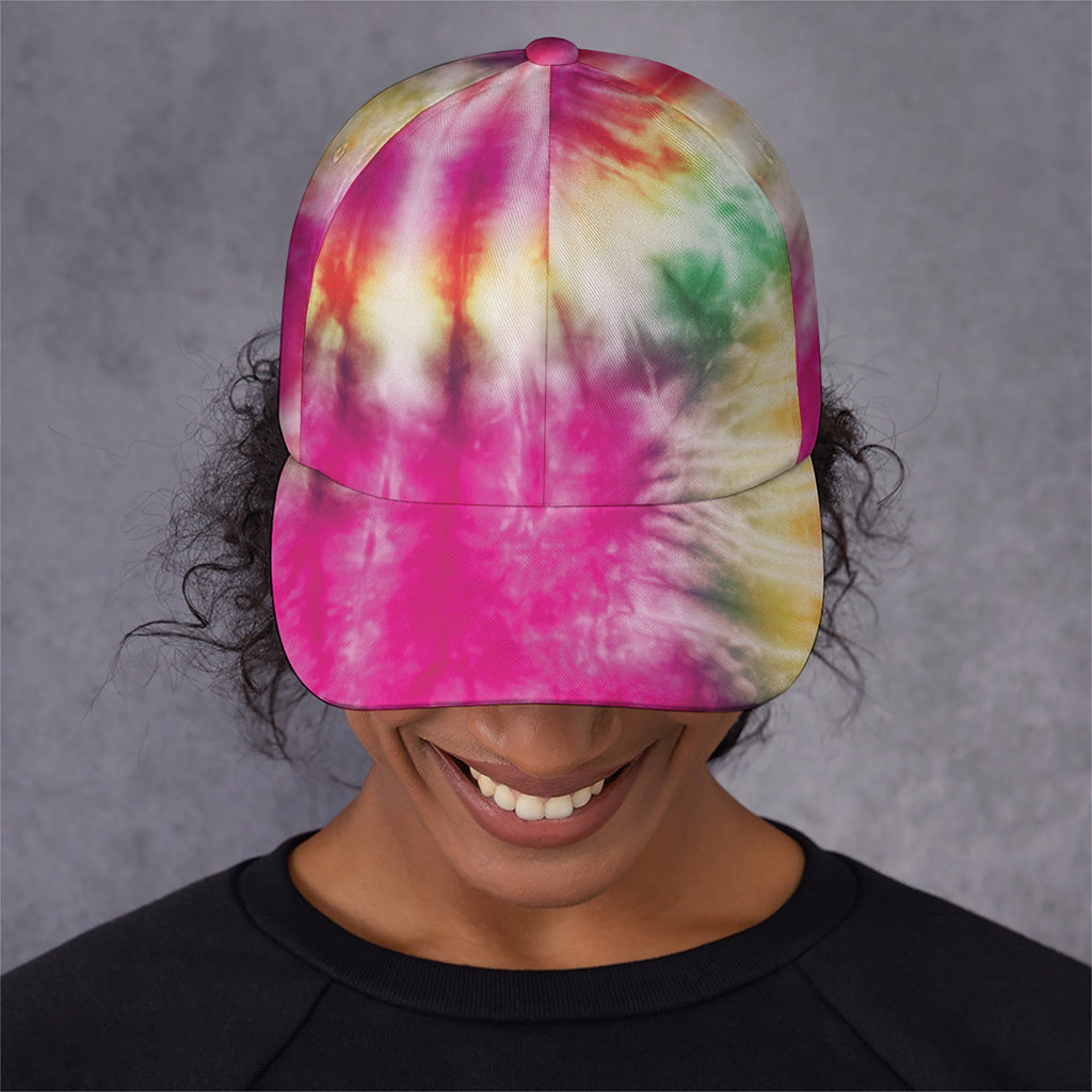 Double Tie Dye Print Baseball Cap