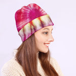 Double Tie Dye Print Beanie
