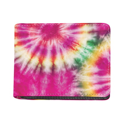 Double Tie Dye Print Bifold Wallet