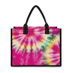 Double Tie Dye Print Canvas Tote Bag