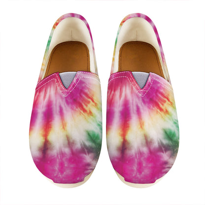 Double Tie Dye Print Casual Shoes