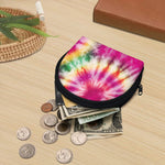 Double Tie Dye Print Coin Purse