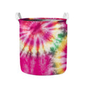 Double Tie Dye Print Collapsible Laundry Basket