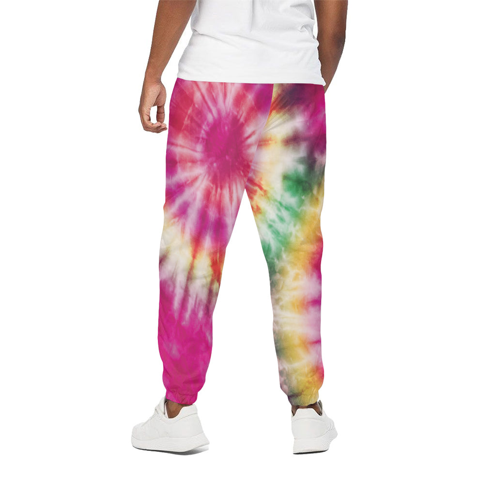 Double Tie Dye Print Cotton Pants