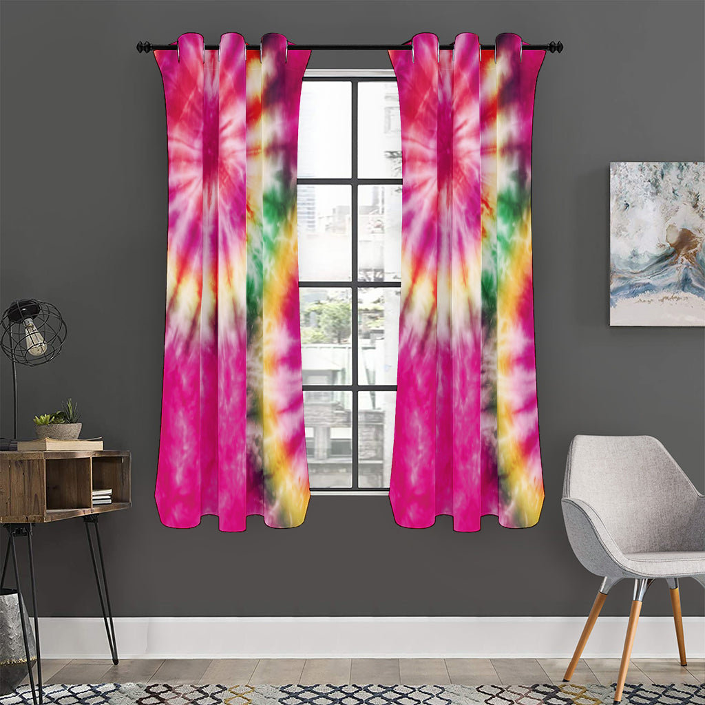 Double Tie Dye Print Curtain