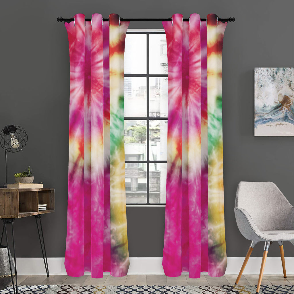 Double Tie Dye Print Curtain