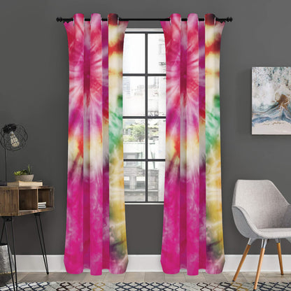 Double Tie Dye Print Curtain