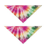 Double Tie Dye Print Dog Bandana