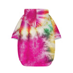 Double Tie Dye Print Dog Zip Up Hoodie
