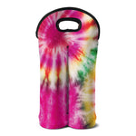 Double Tie Dye Print Double Neoprene Wine Tote
