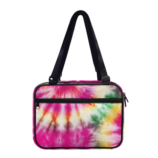 Double Tie Dye Print Double Strap Bible Bag