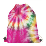 Double Tie Dye Print Drawstring Bag