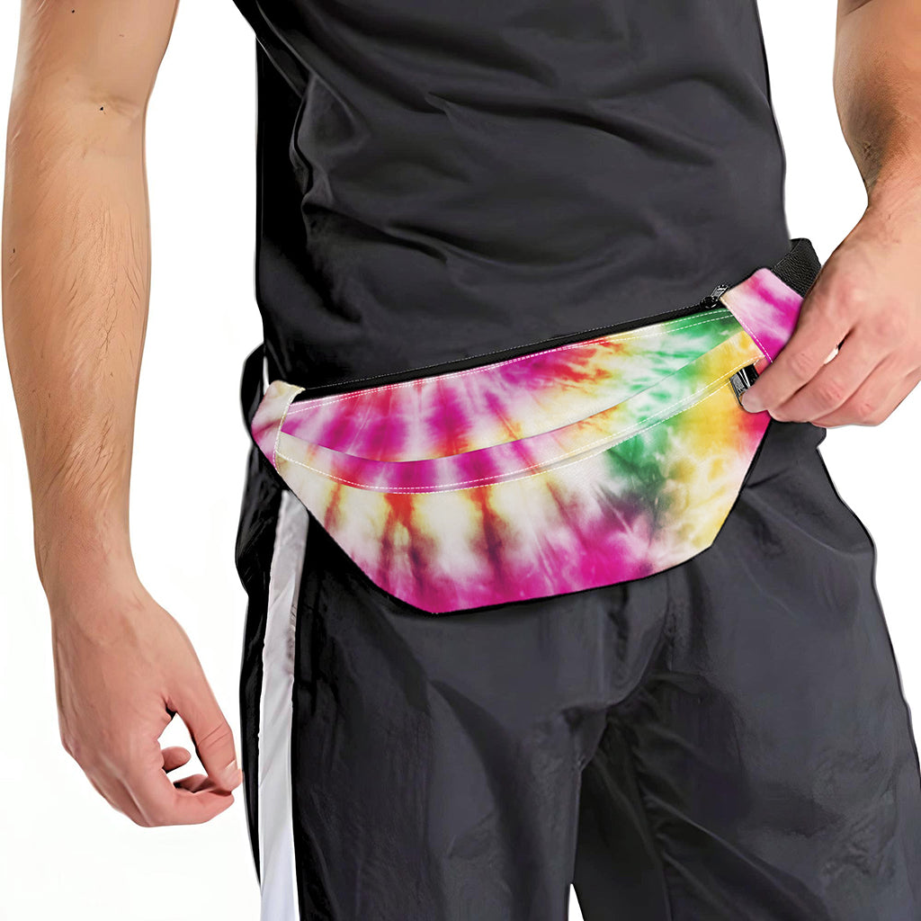 Double Tie Dye Print Fanny Pack