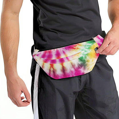 Double Tie Dye Print Fanny Pack