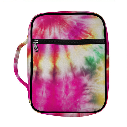 Double Tie Dye Print Front Pocket Bible Bag