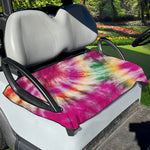 Double Tie Dye Print Golf Cart Seat Cover
