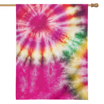Double Tie Dye Print House Flag