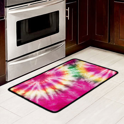 Double Tie Dye Print Kitchen Mat