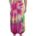 Double Tie Dye Print Lantern Pants