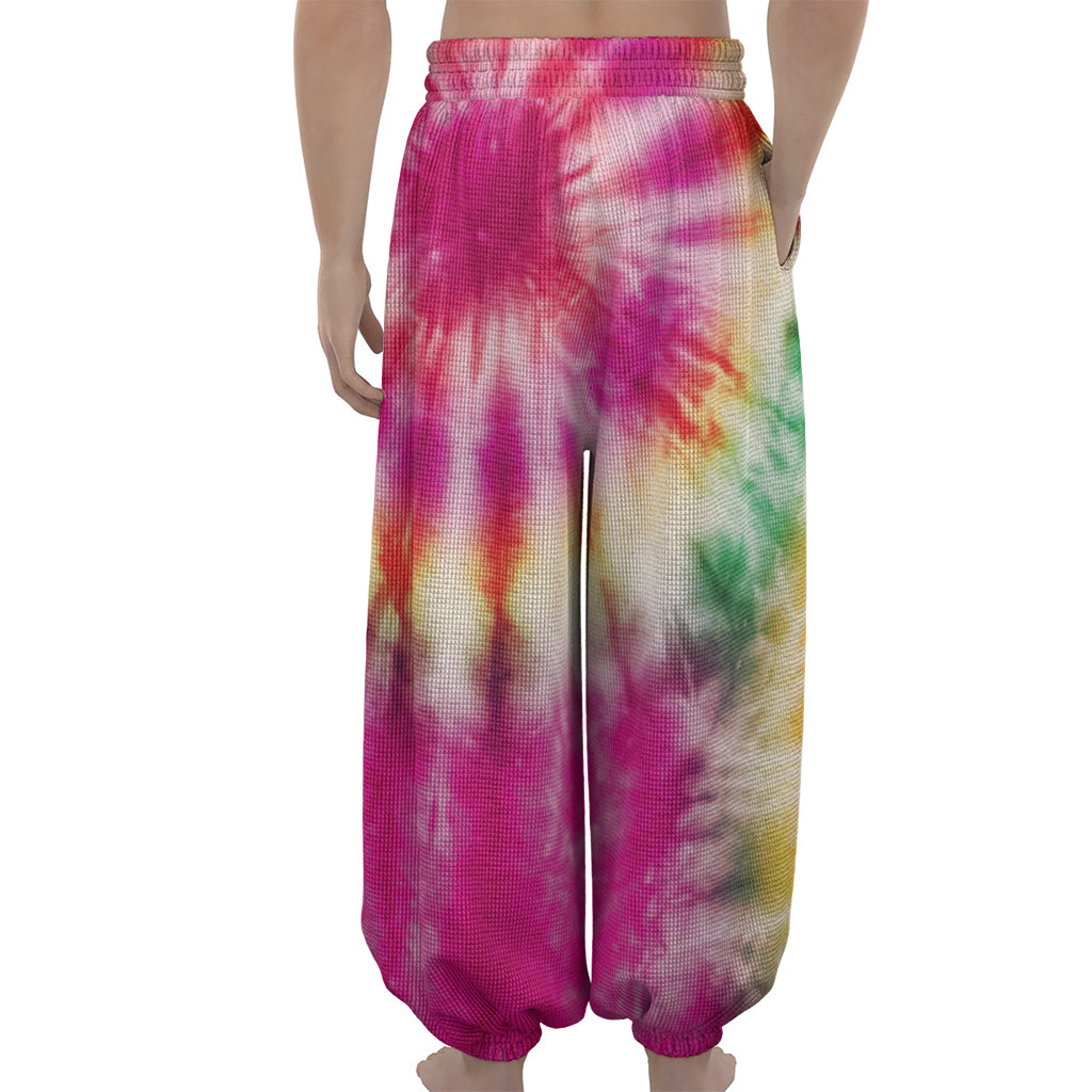 Double Tie Dye Print Lantern Pants
