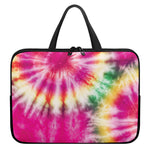 Double Tie Dye Print Laptop Sleeve With Handle