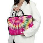 Double Tie Dye Print Laptop Sleeve With Handle