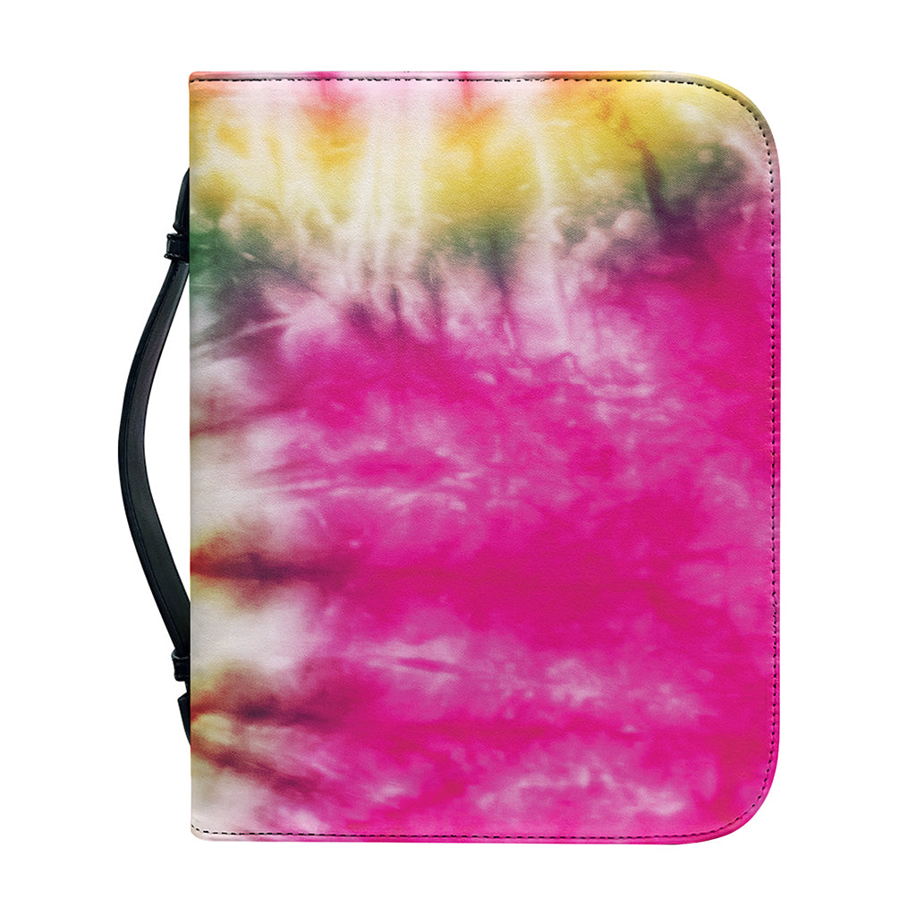 Double Tie Dye Print Leather Bible Cover