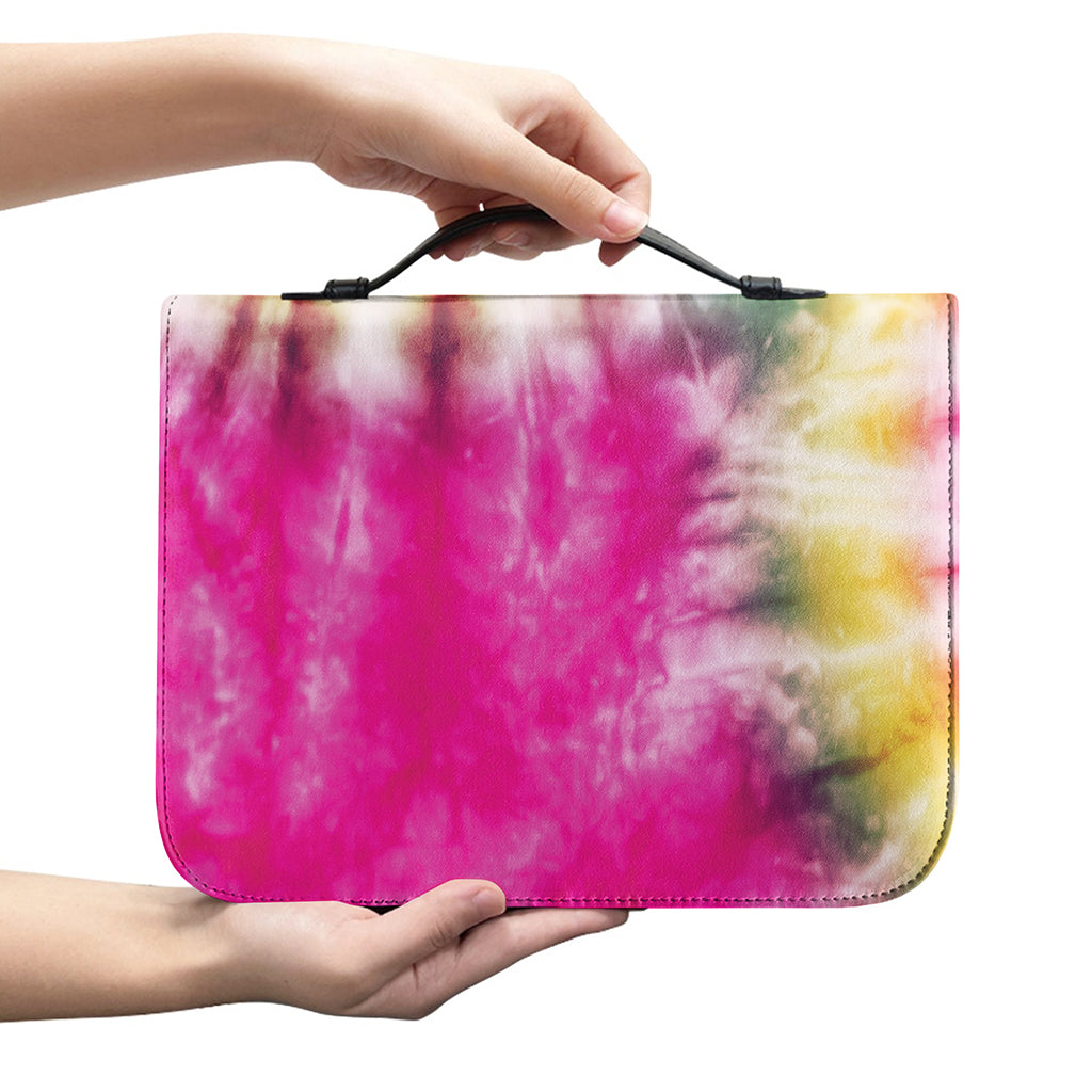 Double Tie Dye Print Leather Bible Cover