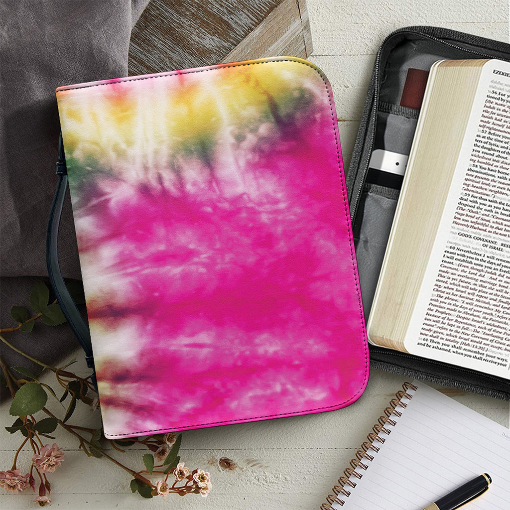 Double Tie Dye Print Leather Bible Cover