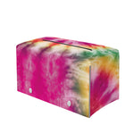 Double Tie Dye Print Leather Tissue Box Cover