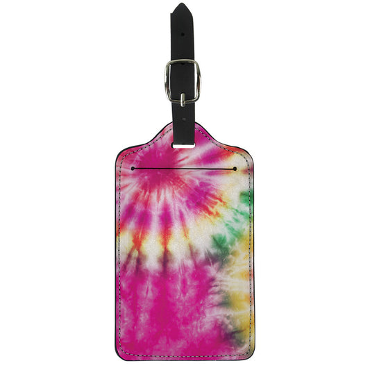 Double Tie Dye Print Luggage Tag
