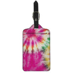 Double Tie Dye Print Luggage Tag