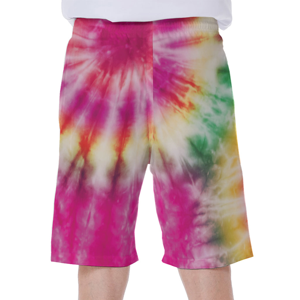 Double Tie Dye Print Men's Beach Shorts