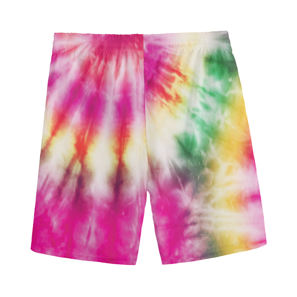 Double Tie Dye Print Men's Sports Shorts