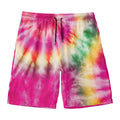 Double Tie Dye Print Men's Swim Trunks
