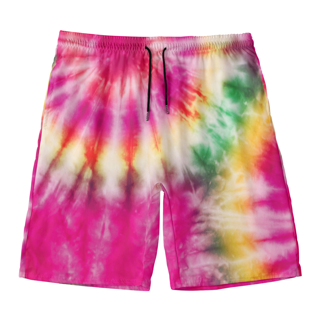 Double Tie Dye Print Men's Swim Trunks