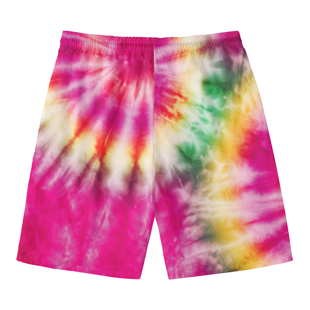 Double Tie Dye Print Men's Swim Trunks