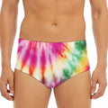 Double Tie Dye Print Men's Triangle Swim Briefs