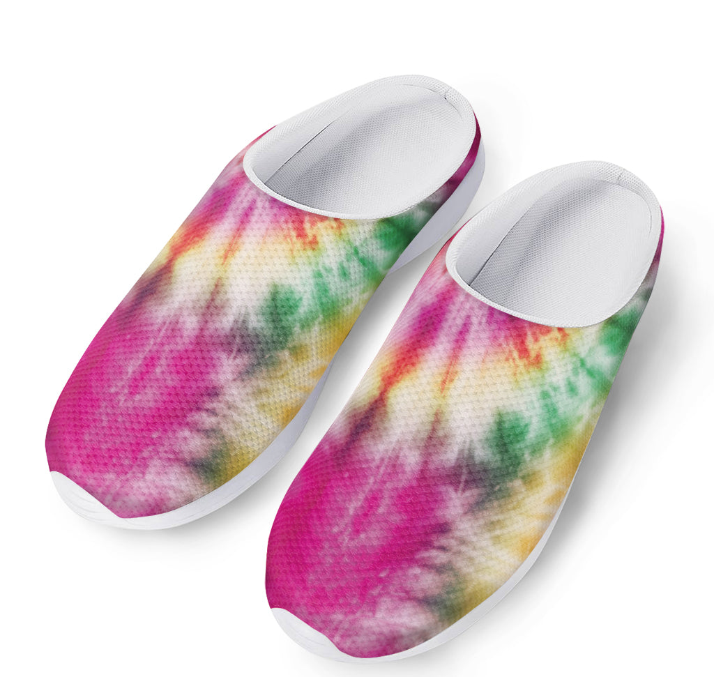 Double Tie Dye Print Mesh Casual Shoes
