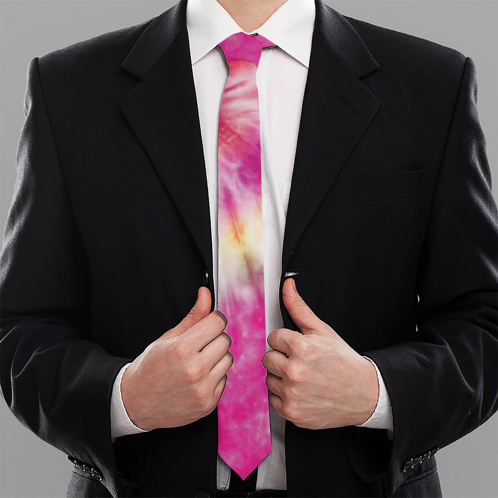 Double Tie Dye Print Necktie