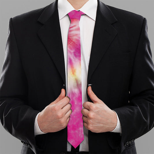 Double Tie Dye Print Necktie