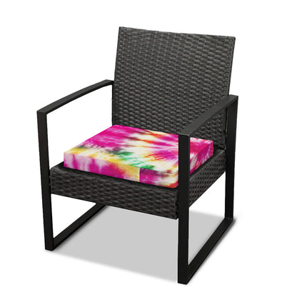 Double Tie Dye Print Outdoor Seat Cushion Cover