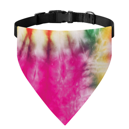Double Tie Dye Print Over The Collar Dog Bandana
