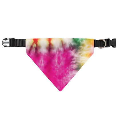 Double Tie Dye Print Over The Collar Dog Bandana