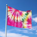 Double Tie Dye Print Polyester Flag