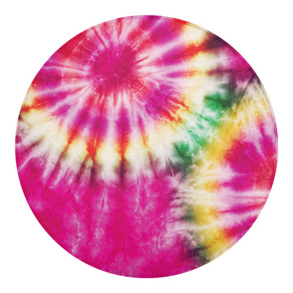 Double Tie Dye Print Round Blanket
