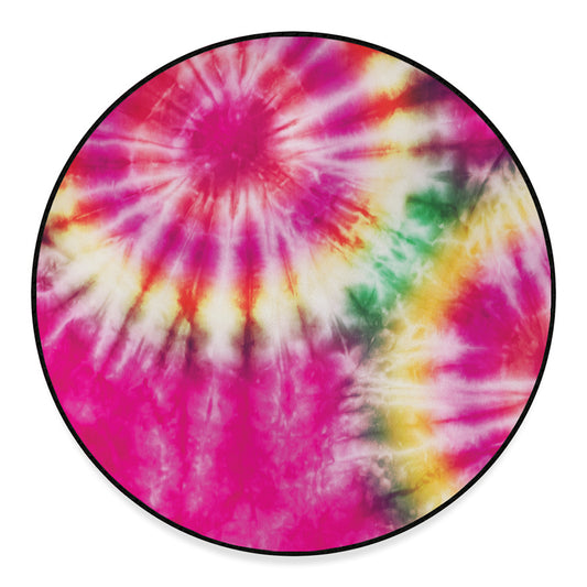 Double Tie Dye Print Round Floor Mat
