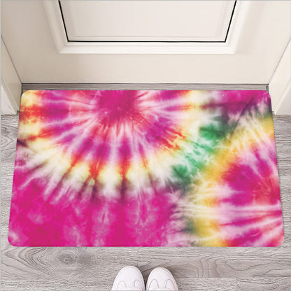 Double Tie Dye Print Rubber Doormat