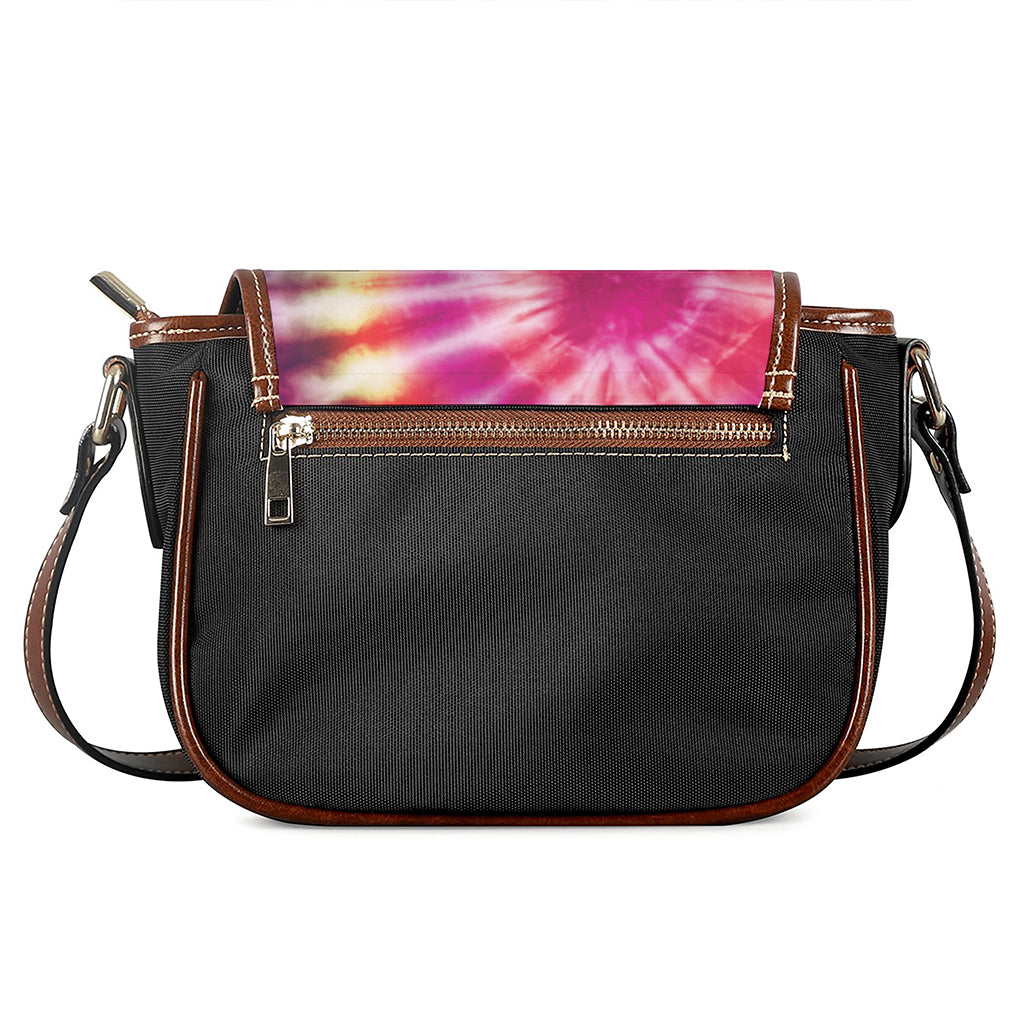 Double Tie Dye Print Saddle Bag