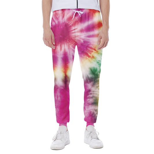 Double Tie Dye Print Scuba Joggers